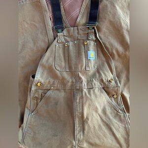 Carhartt Canvas Work Overalls - Men’s Large